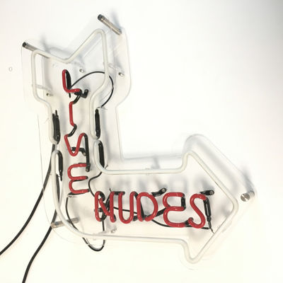 Live Nudes Acrylic Neon Sign Quảng cáo ngoài trời 60x45cm Treo tường