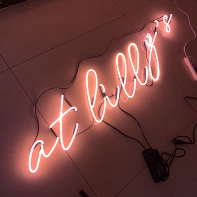 Thanh quảng cáo Hộp đèn neon tùy chỉnh với giá treo tường bảng sau