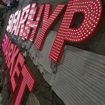 Bảng ký hiệu chữ cái kênh được chiếu sáng 3D Dày 20-200mm