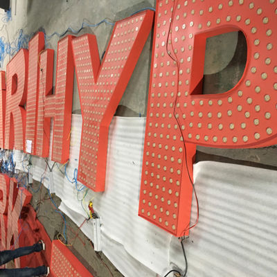 Bảng ký hiệu chữ cái kênh được chiếu sáng 3D Dày 20-200mm