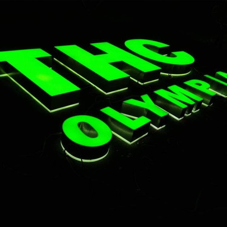 Biển LED 000 Giờ Tuổi Thọ Biển Chữ Kênh Biển Quảng Cáo Thương Mại Độ Sáng Cao Bền Chống Chịu Thời Tiết